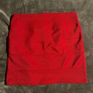 Red Mini Skirt SMALL